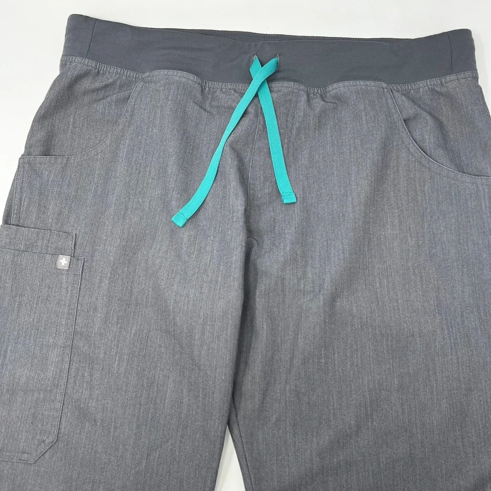 FIGS Kade Cargo Scrub Pants‎ Graphite Gray Technical Collection Large T21004